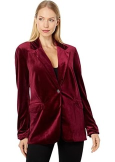 Blank Velvet Blazer in Low Key