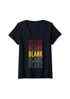 Womens Blank Pride Blank V-Neck T-Shirt