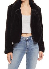 Women's Blanknyc Cropped Faux Fur Jacket