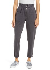BLANKNYC High Waist Cotton Twill Ankle Pants