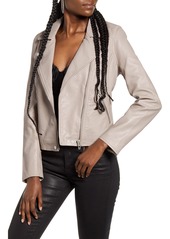 BLANKNYC Life Changer Moto Jacket in Fawn W/Brushed Silver at Nordstrom