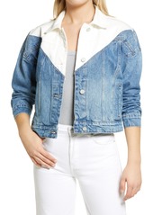 BLANKNYC Patchwork Drop Denim Jacket in On The Other Side at Nordstrom