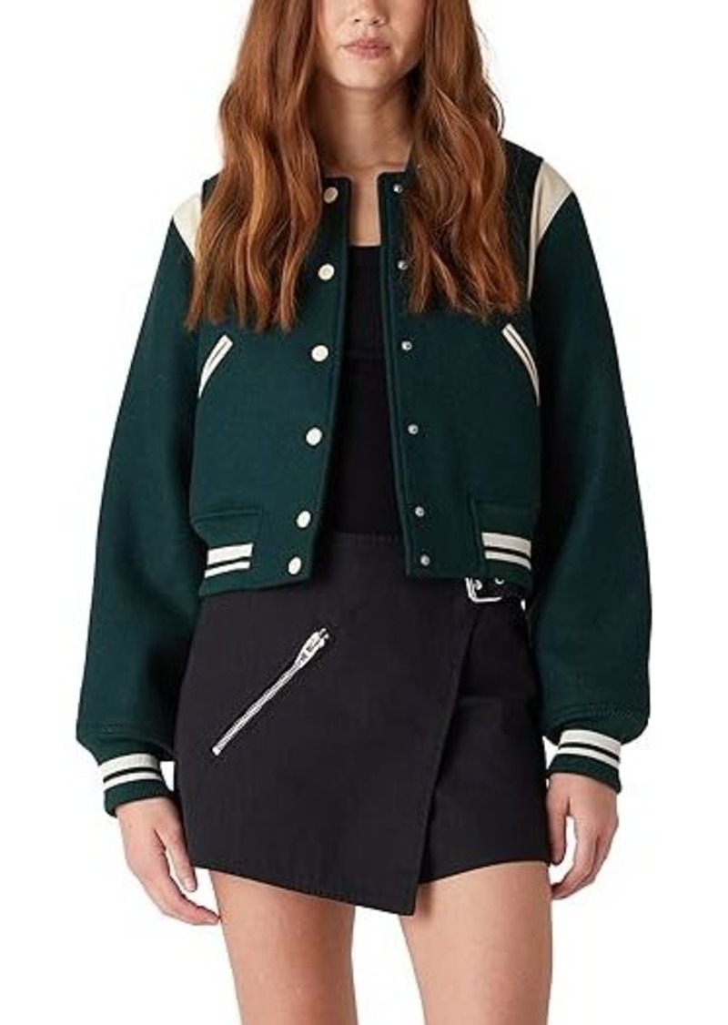 Blank Woven Varsity Bomber Jacket