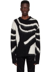 BLK DNM Black & White Wool Sweater