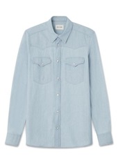 BLK DNM Cotton Chambray Western Shirt