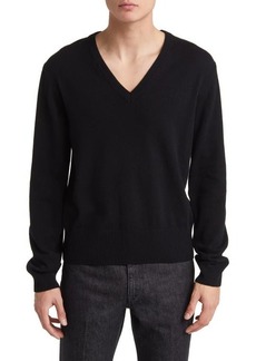 BLK DNM Recycled Cashmere Blend V-Neck Sweater