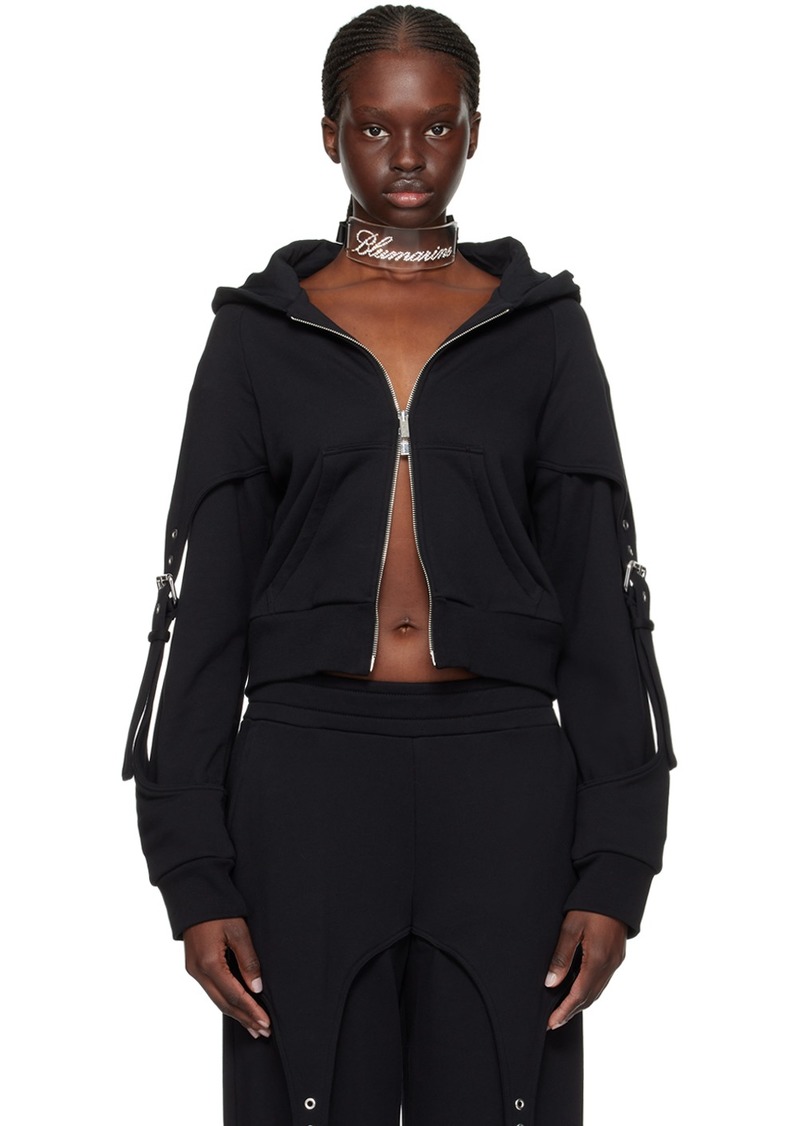 Blumarine Black Cinch Hoodie