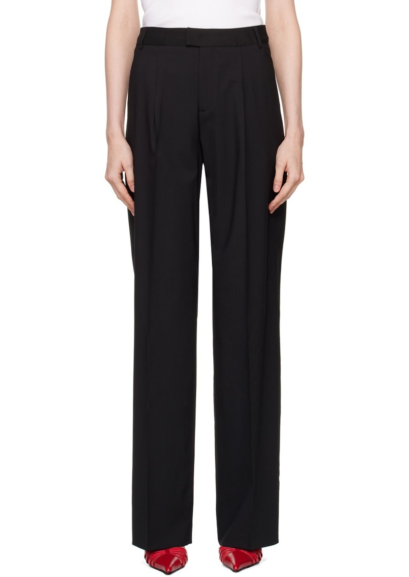 Blumarine Black Creased Trousers