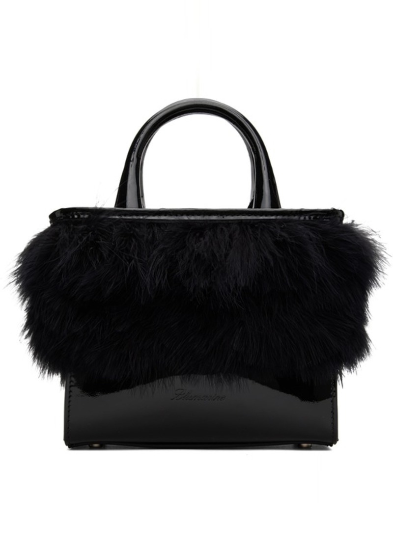 Blumarine Black Feather Bag