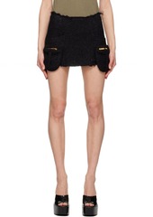 Blumarine Black Four Pocket Miniskirt