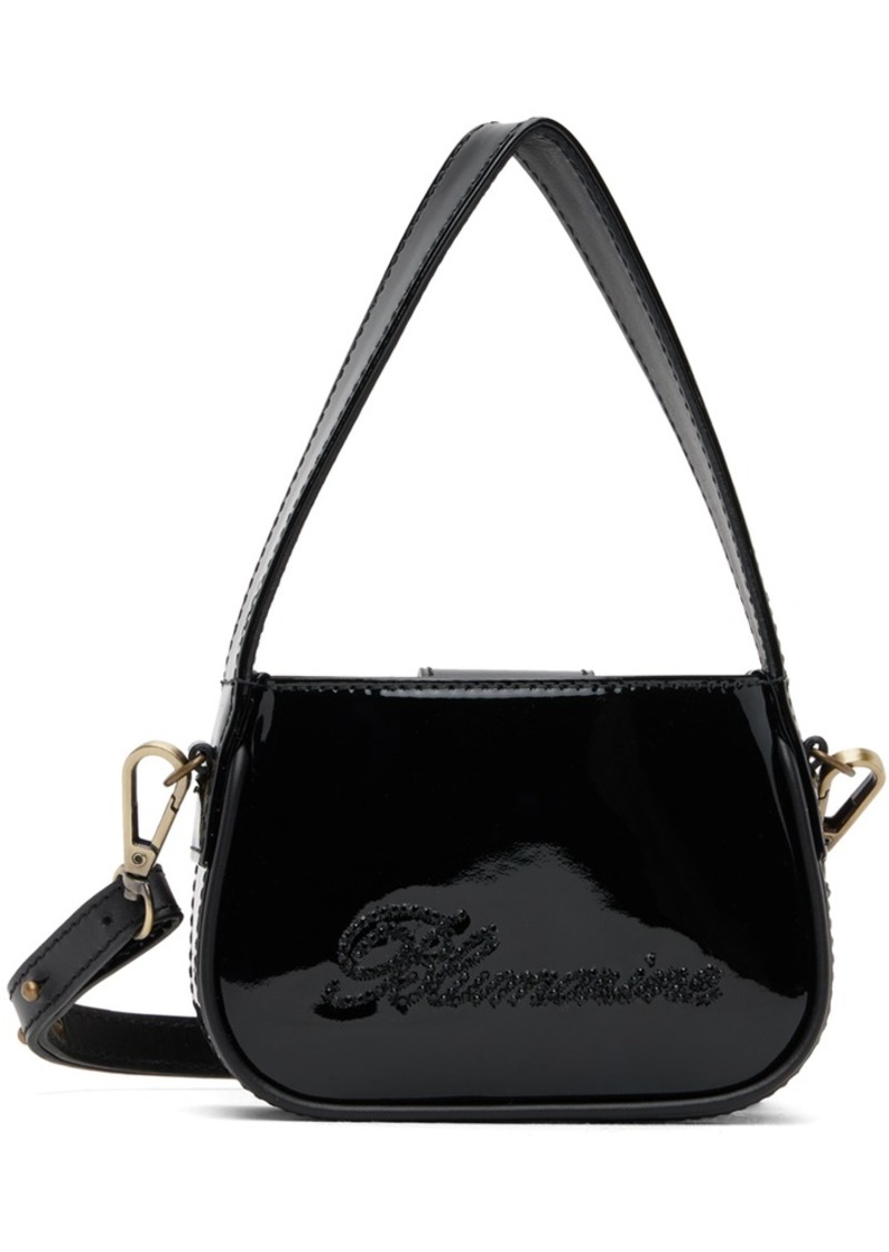 Blumarine Black Mini Rhinestone Bag