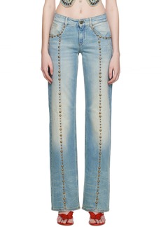 Blumarine Blue Boyfriend Jeans