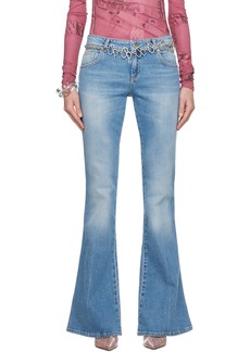 Blumarine Blue Five-Pocket Jeans