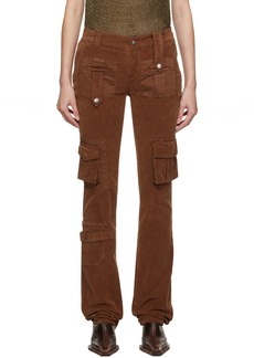Blumarine Brown Cargo Pocket Trousers