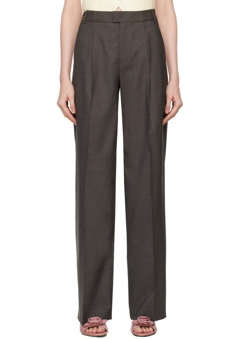 Blumarine Brown Wide Leg Trousers