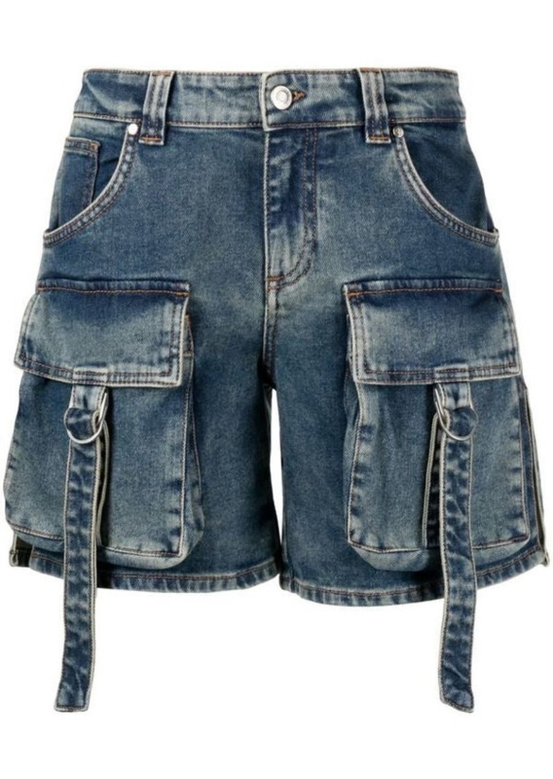 BLUMARINE Denim cotton shorts