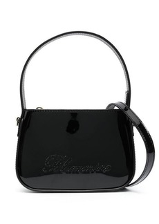 BLUMARINE Logo patent leather handbag