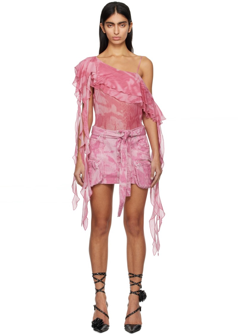 Blumarine Pink Asymmetric Blouse