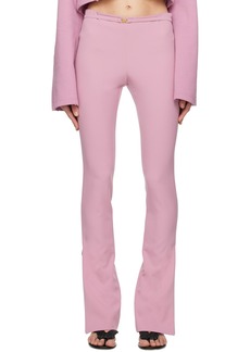 Blumarine Pink Belted Trousers