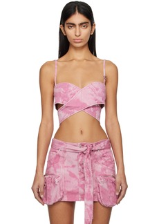 Blumarine Pink Denim Camisole