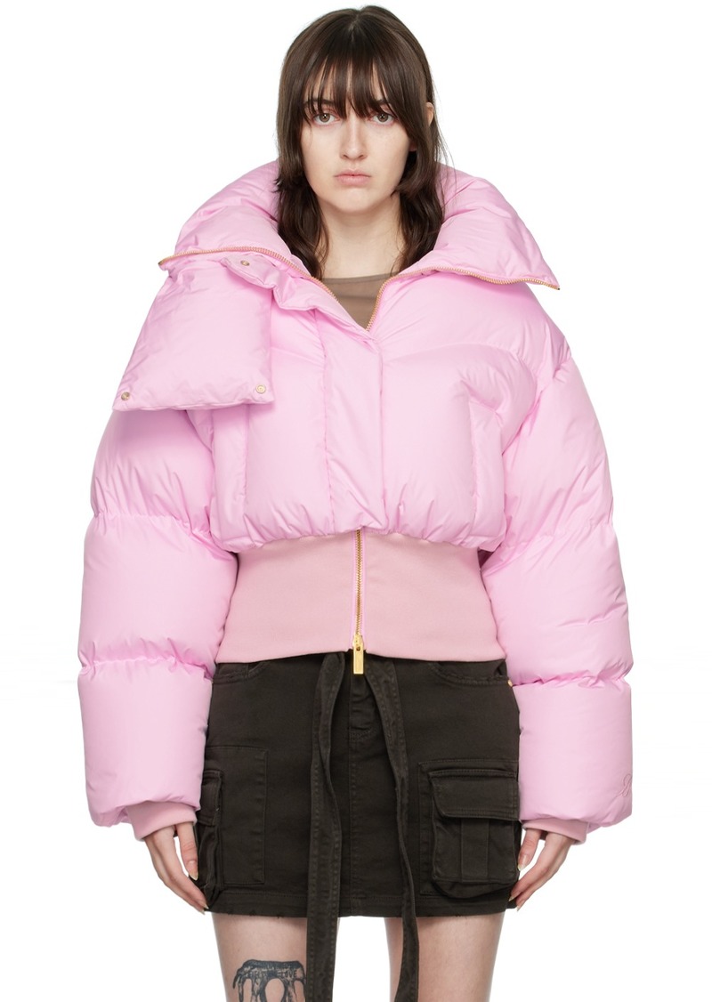 Blumarine Pink Down Padded Jacket