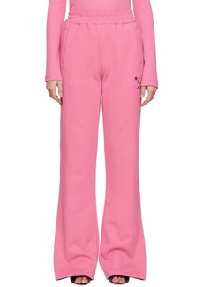 Blumarine Pink Embroidered Lounge Pants