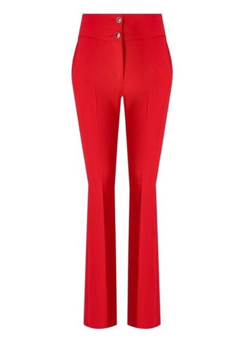 BLUMARINE  RED FLARE TROUSERS