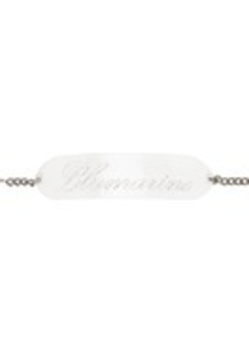 Blumarine Silver Placca Plexi Belt