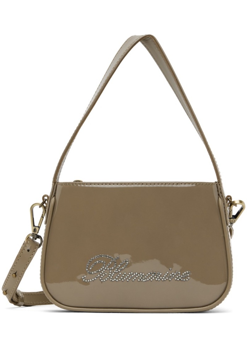 Blumarine Taupe Small Rhinestone Bag