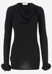 BLUMARINE VISCOSE AND WOOL BLEND LONG PULLOVER