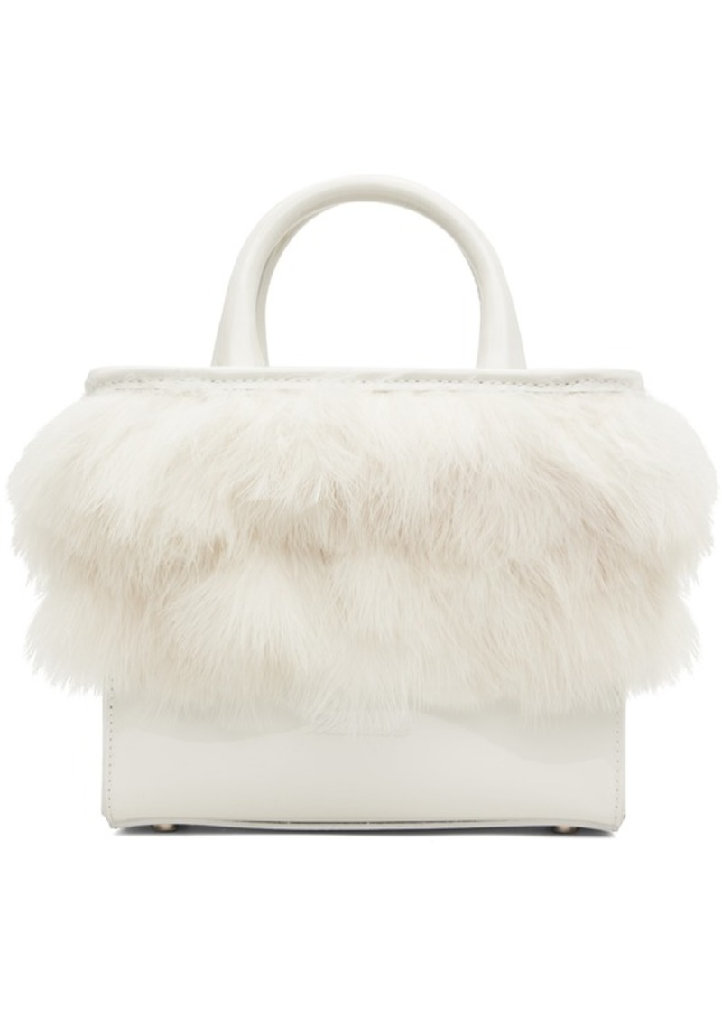 Blumarine White Feather Bag