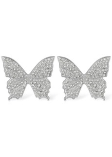 Blumarine Butterfly Crystal Stud Earrings