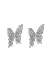 Blumarine Butterfly Crystal Stud Earrings