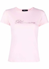Blumarine crystal-logo slim T-shirt