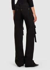 Blumarine Denim Cargo Low Waist Straight Jeans