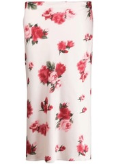 Blumarine floral-print midi skirt