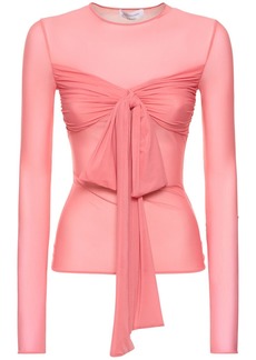 Blumarine Jersey Long Sleeve Top W/bow