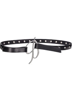 Blumarine Logo Leather Belt