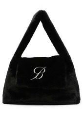 Blumarine logo-lettering slouch-body tote bag