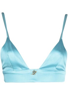 Blumarine logo-plaque detail bralette