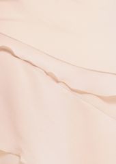 Blumarine Ruffled Silk Halter Mini Dress