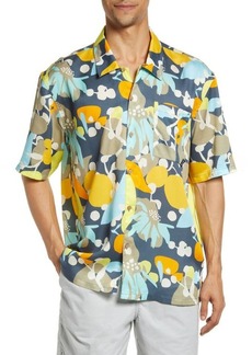 Boardies Oslo Short Sleeve Button-Up Shirt in Multi at Nordstrom