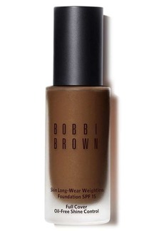 Bobbi Brown Skin Long Wear Weightless Foundation SPF 15 In W-096 Warm Walnut