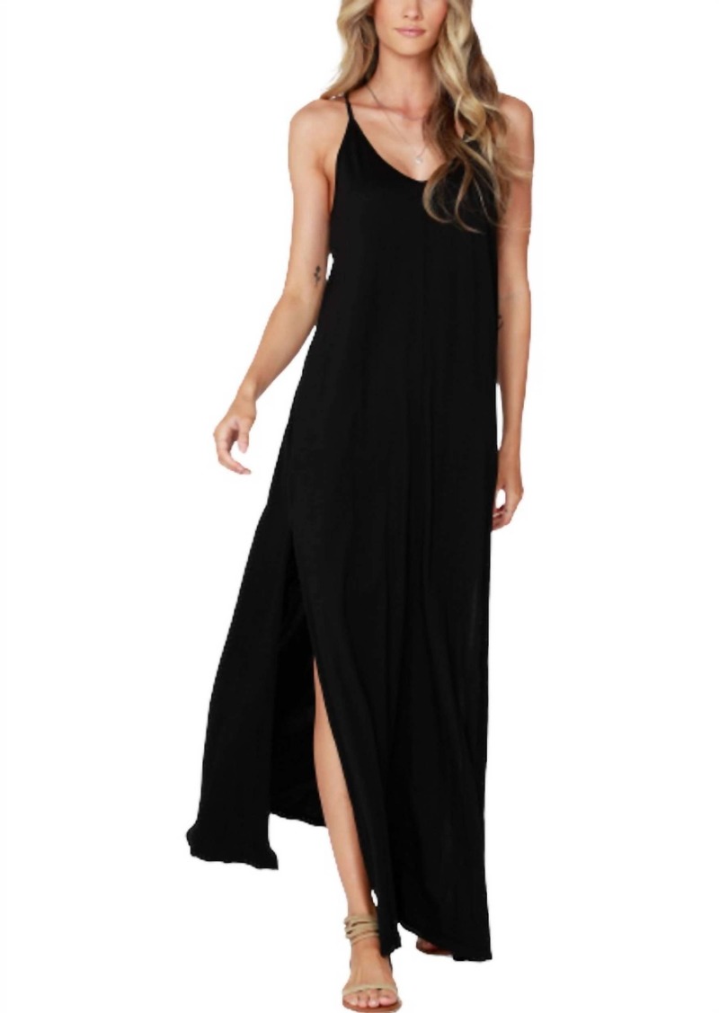 Bobi Cami Maxi Dress In Black