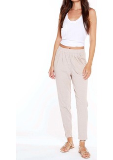 Bobi Sustainable Pleated Pant In Sandy