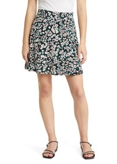 Boden Floral Fit & Flare Wrap Miniskirt