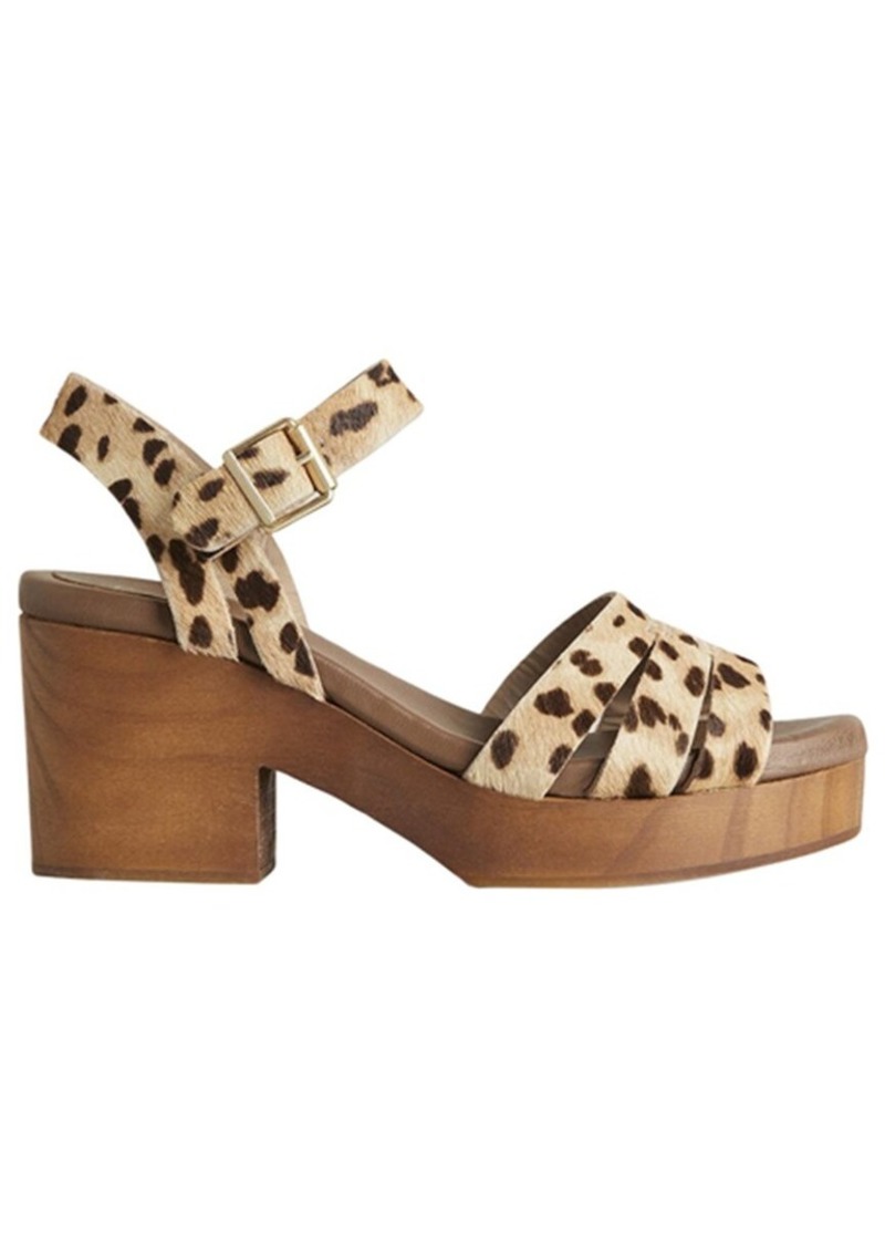 Boden Heeled Leather Sandal Clog