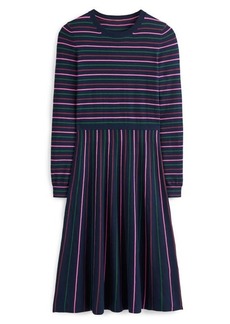 Boden Maria Stripe Long Sleeve Knit Dress