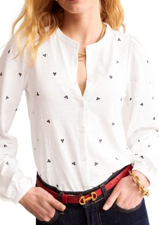 Boden Marina Embroidered Button-Up Shirt