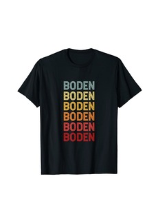 Boden Name Personalized Vintage Retro Birthday T-Shirt